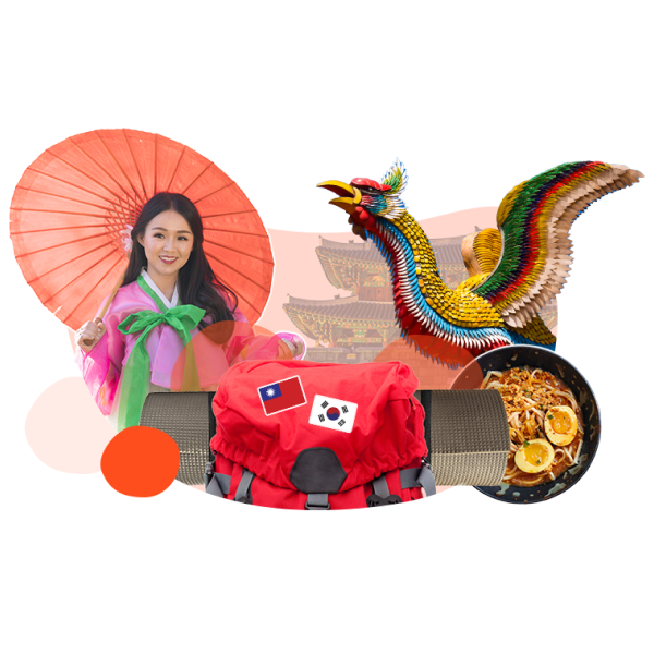 donna con ombrellino - folklore korea sud - taiwan - offerta -WINDTRE